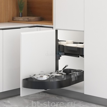 Карусель Matrix Noval, распашной фасад 450 мм, правая, антрацит (10030122)