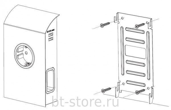 Розетка SFL BORN SCA9610N-AM черный